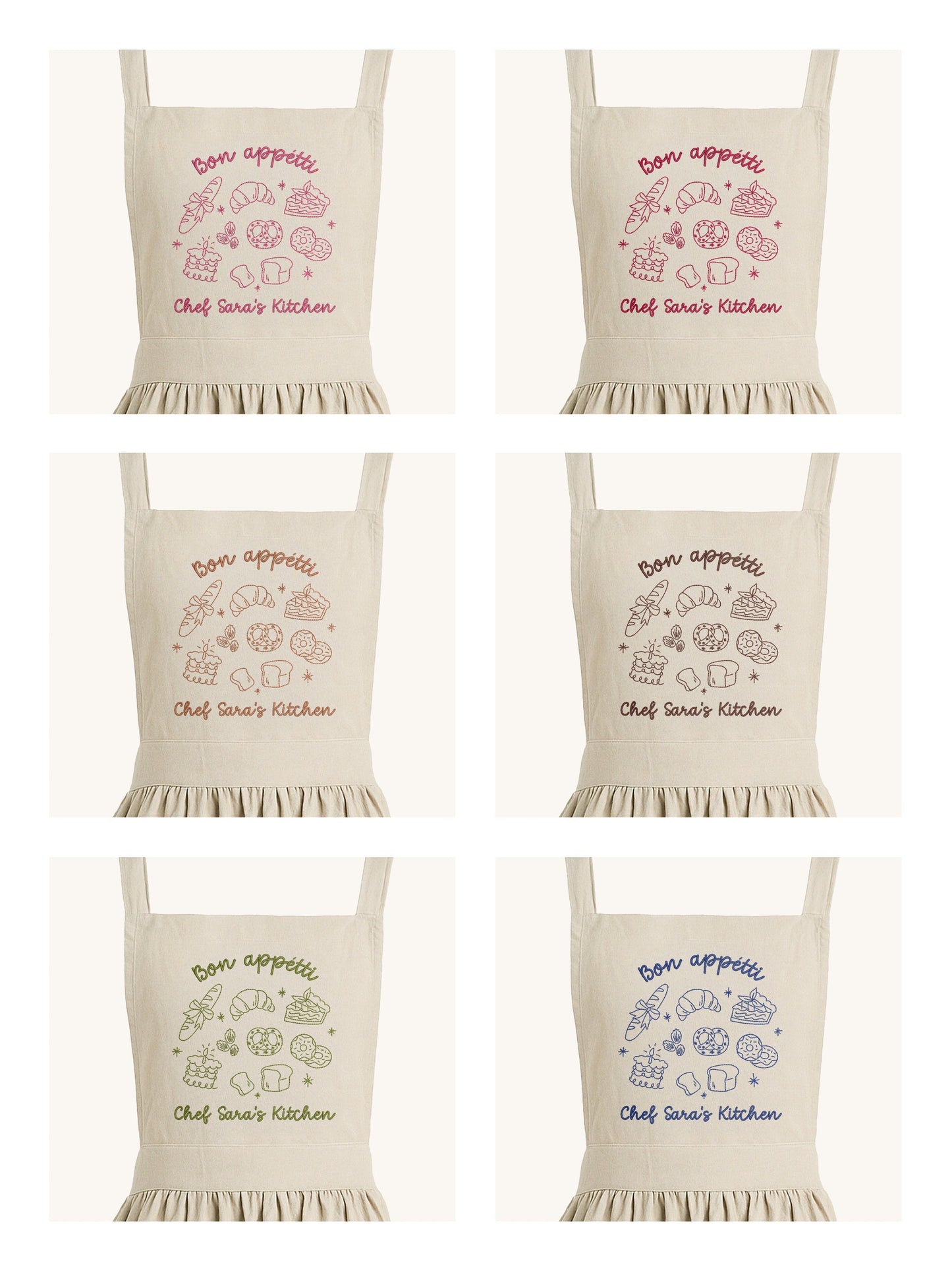 Apron - "Bon Appétit" - Customizable