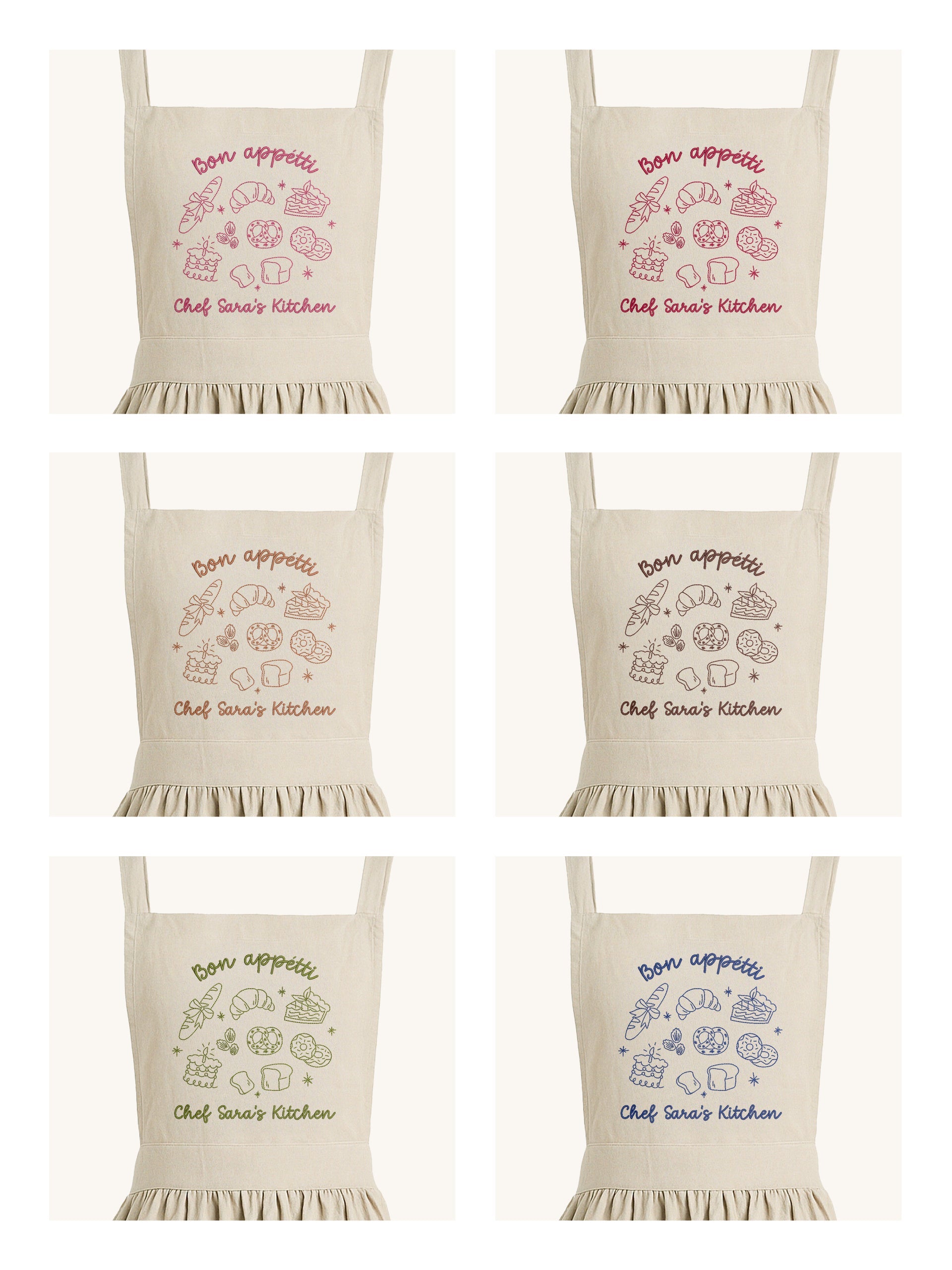 Apron - "Bon Appétit" - Customizable