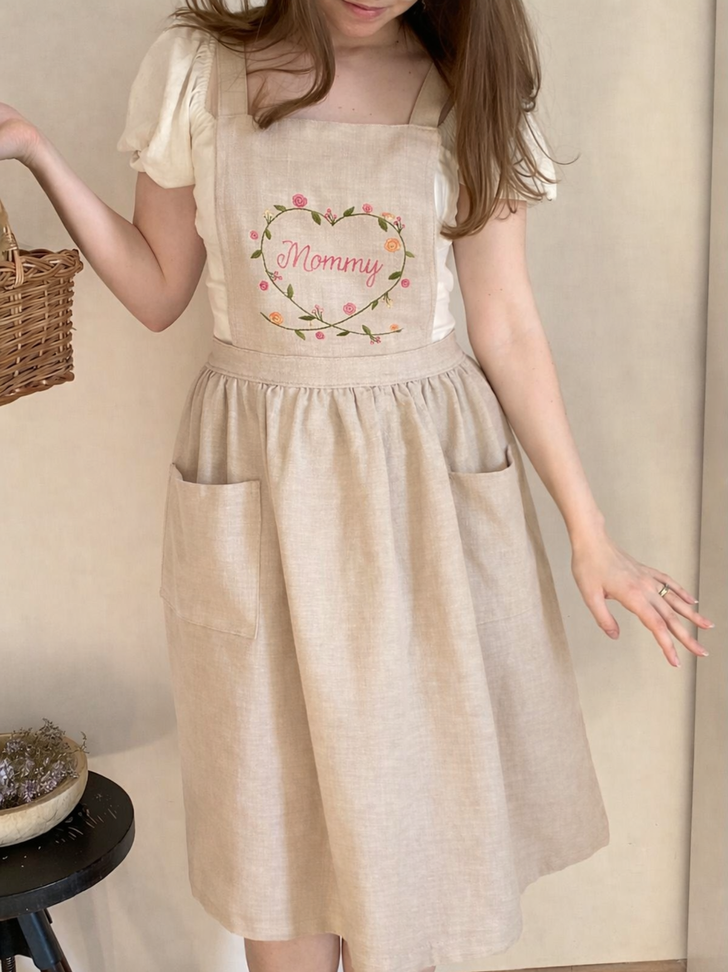 Apron - Flower Heart - Customizable