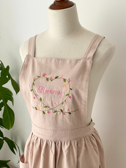Apron - Flower Heart - Customizable