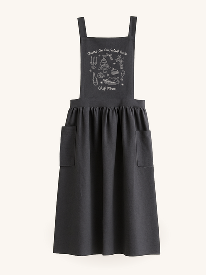 Apron - "Cheers. Cin Cin. Salud. Santé" - Customizable