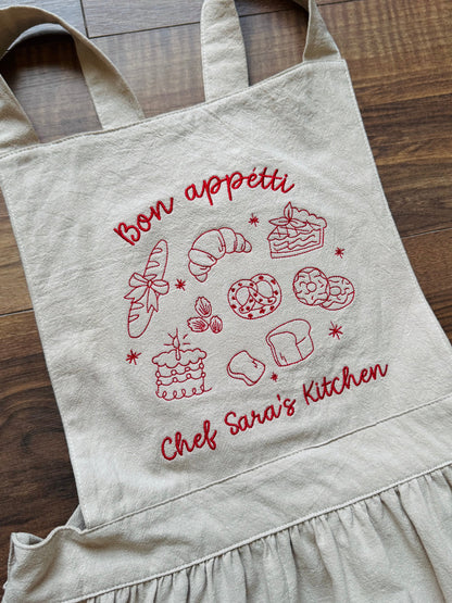 Apron - "Bon Appétit" - Customizable