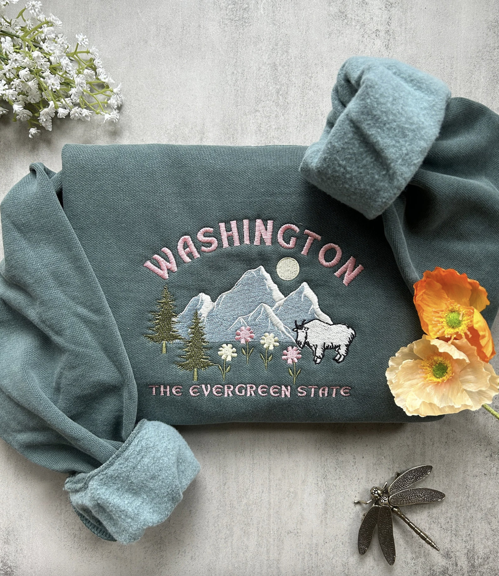 Washington State Embroidered Sweatshirt