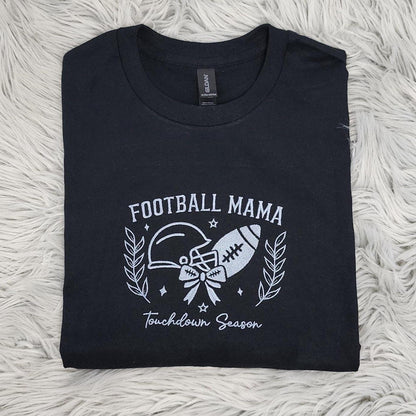 Football Mama Embroidered Crewneck: Touchdown Season Sweatshirt, Football Shirt