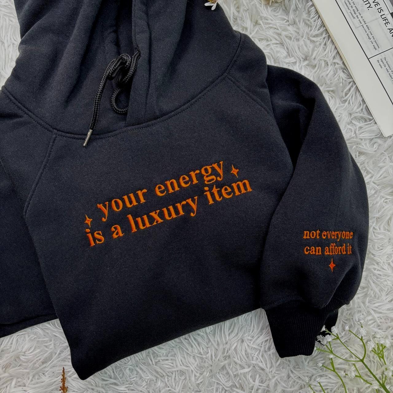 Embroidered Your Energy Is A Luxury Item Shirt, The Life Of A, Eras Shirt, Self Love Shirt, Positive Energy Quote Shirt