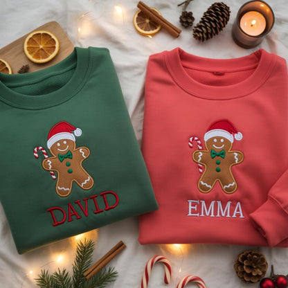 Custom Cookie Baker Embroidered Sweatshirt, Custom Name Sweatshirt, Christmas Cookie Tester Sweatshirt, Matching Family Xmas Sweater
