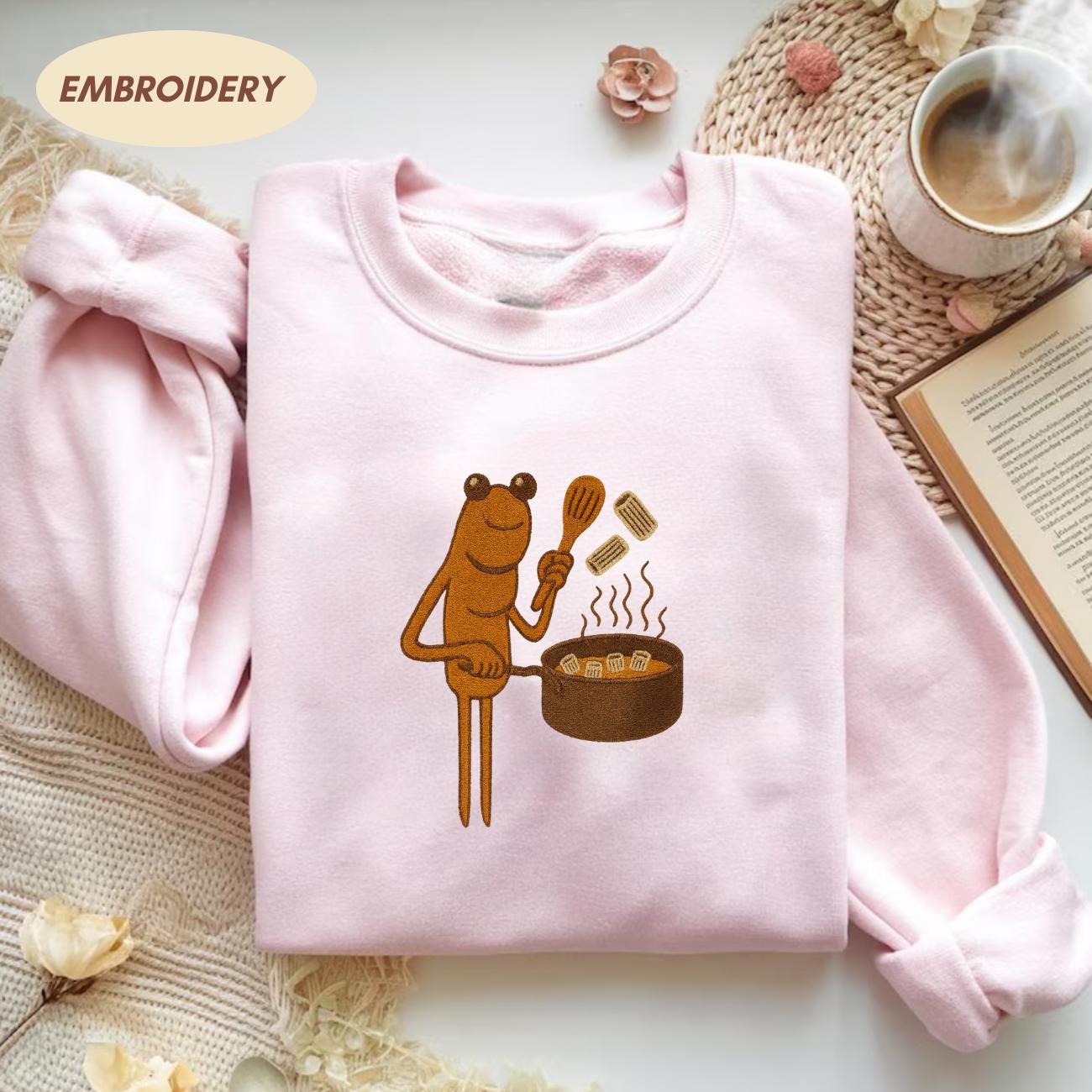 Embroidered Rigatoni Pasta We ll Make Some Together Shirt, Funny Marcus The Worm Sweatshirt, Worm Meme Hoodie, Funny Meme Brain Rot Shirt