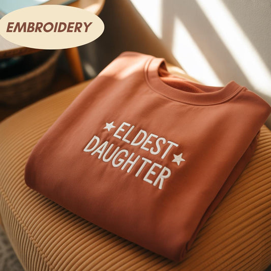 Eldest Daughter Embroidered Shirt, Eldest Daughter, The Life Of The Eldest Daughter Shirt, In My Girl Era Gift For Fans, Album Gift For Her