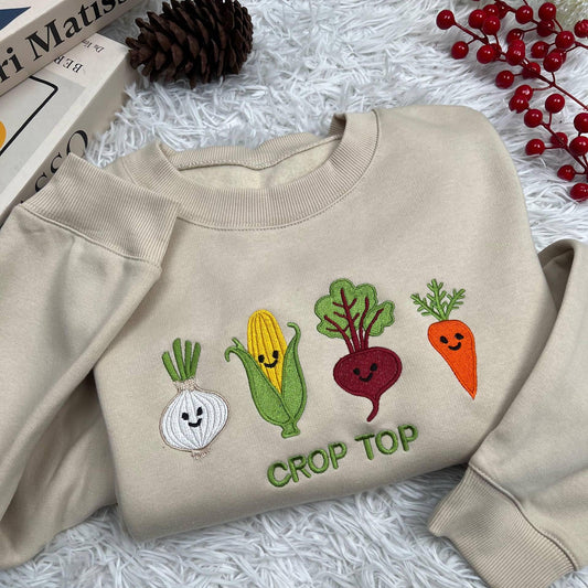 Funny Gardening Embroidered Crop Top | I’ll Be In My Office Sweatshirt | Plant Lover Gift Shirt for Women