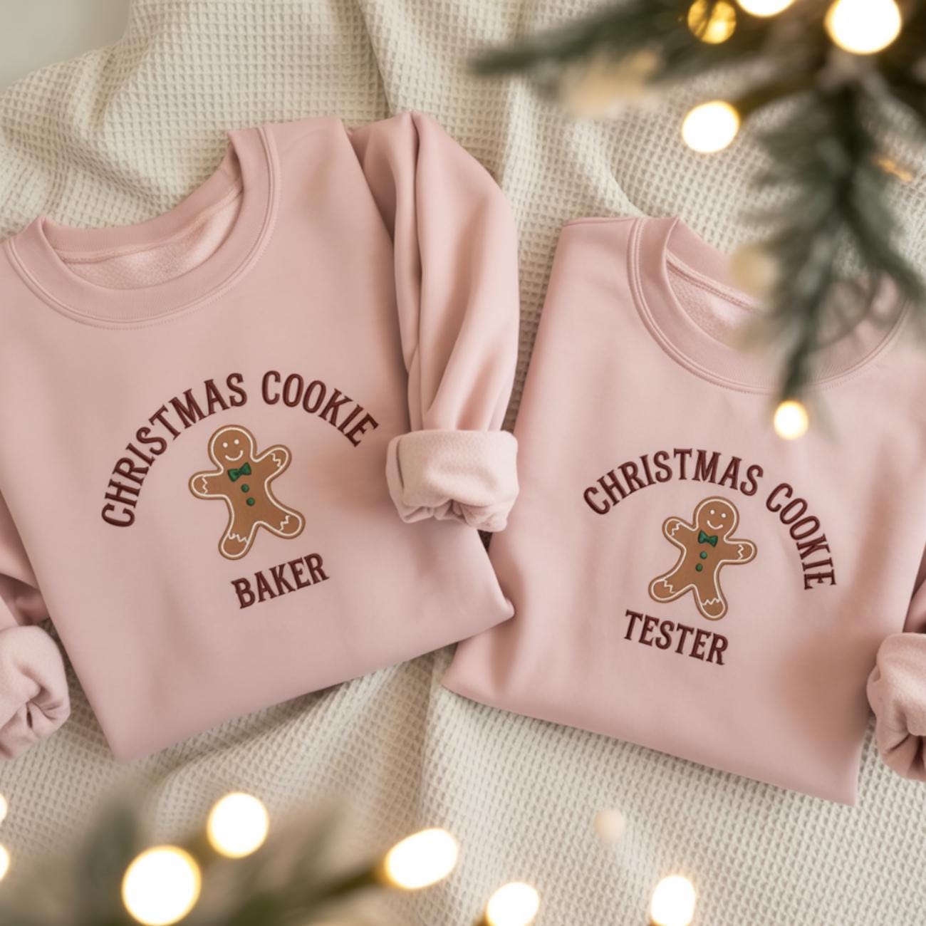 Christmas Cookie Baker Embroidered Sweatshirt, Christmas Cookie Tester Sweatshirt, Christmas Crewneck Sweatshirt, Custom Cookie Xmas Gift