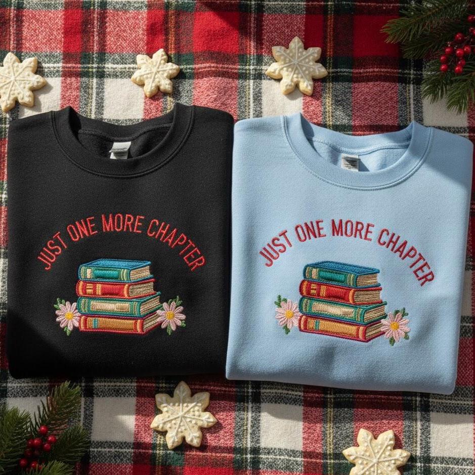 Embroidered Reading Rainbow Sweatshirt | Retro Librarian Shirt | Teacher Appreciation Crewneck | Vintage School Tee | Book Lover Gift