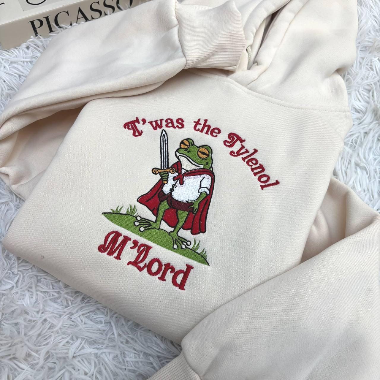 Tylenol Embroidered shirt, Twas the Tylenol M'lord shirt, Funny Medieval Frog Meme Graphic Tee Carbs Lover Wizard Unisex Shirt Tylenol shirt