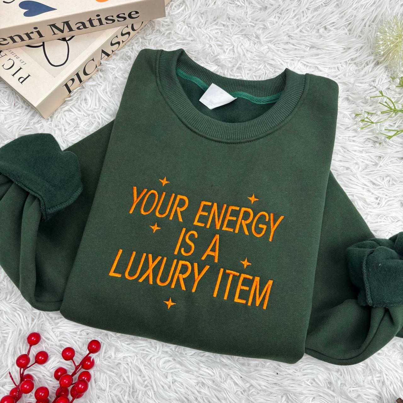 Your Energy Is Luxury Item Shirt, Embroidered Shirt, Gift For Fans, Concert Outfit Ideas, Music Lover Shirt