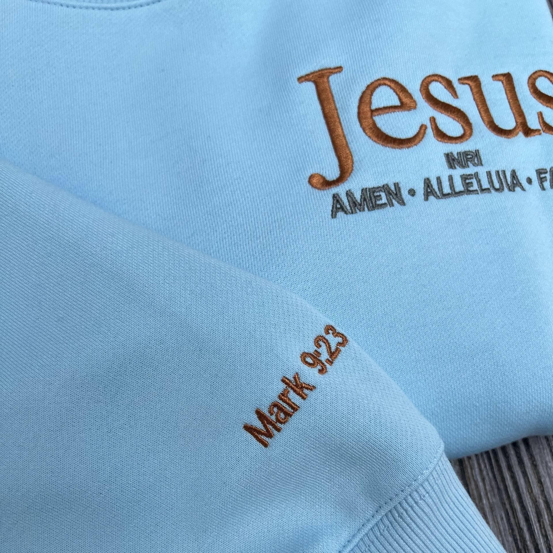 Christian Embroidered Sweatshirt, Christian Christmas Sweatshirt, Nativity Scene Sweatshirt, Christmas Jesus Nativity, Christmas Embroidery