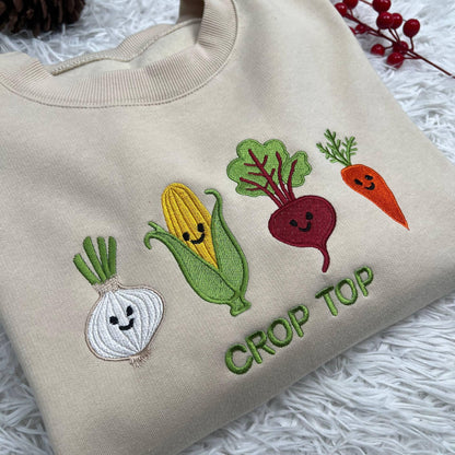 Funny Gardening Embroidered Crop Top | I’ll Be In My Office Sweatshirt | Plant Lover Gift Shirt for Women