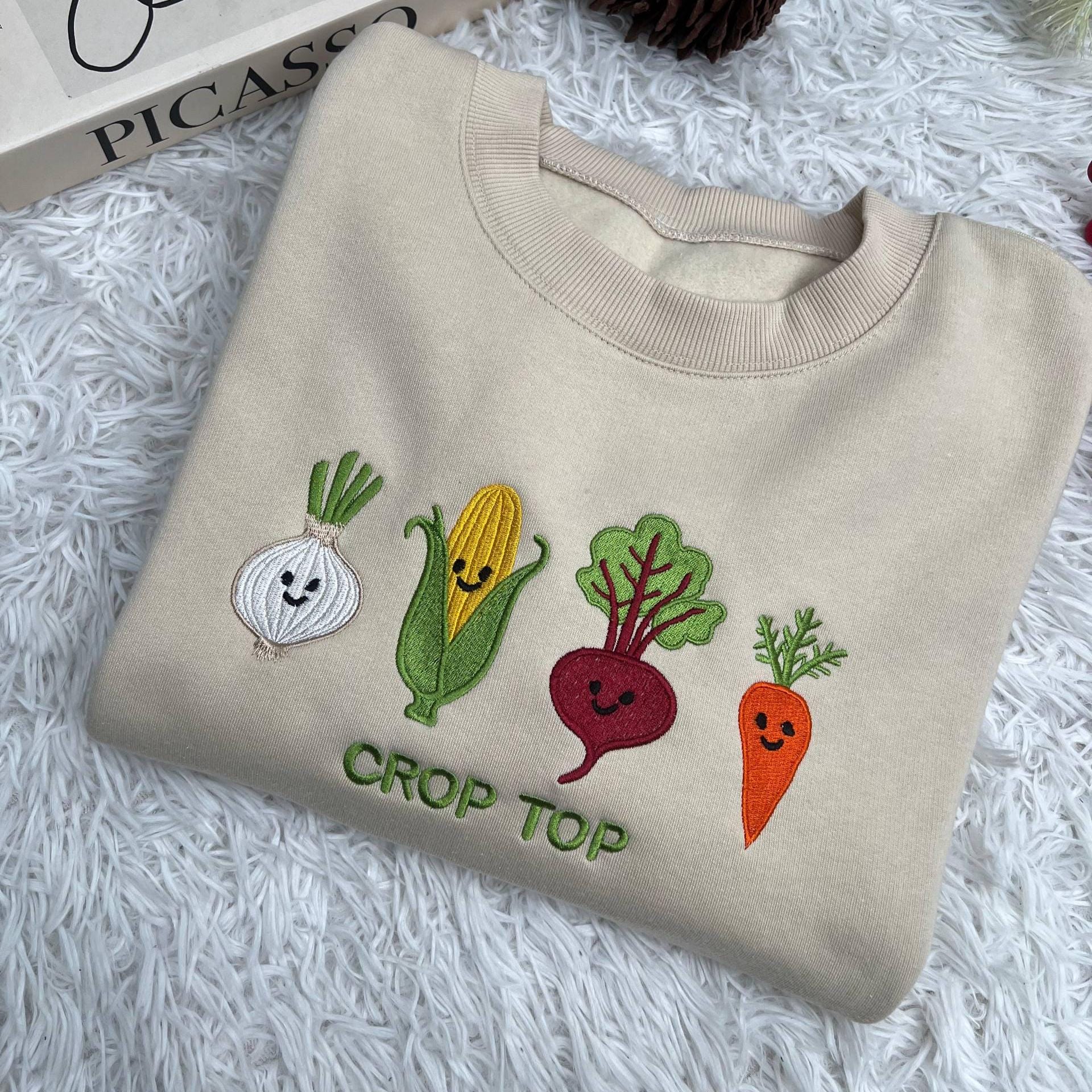 Funny Gardening Embroidered Crop Top | I’ll Be In My Office Sweatshirt | Plant Lover Gift Shirt for Women