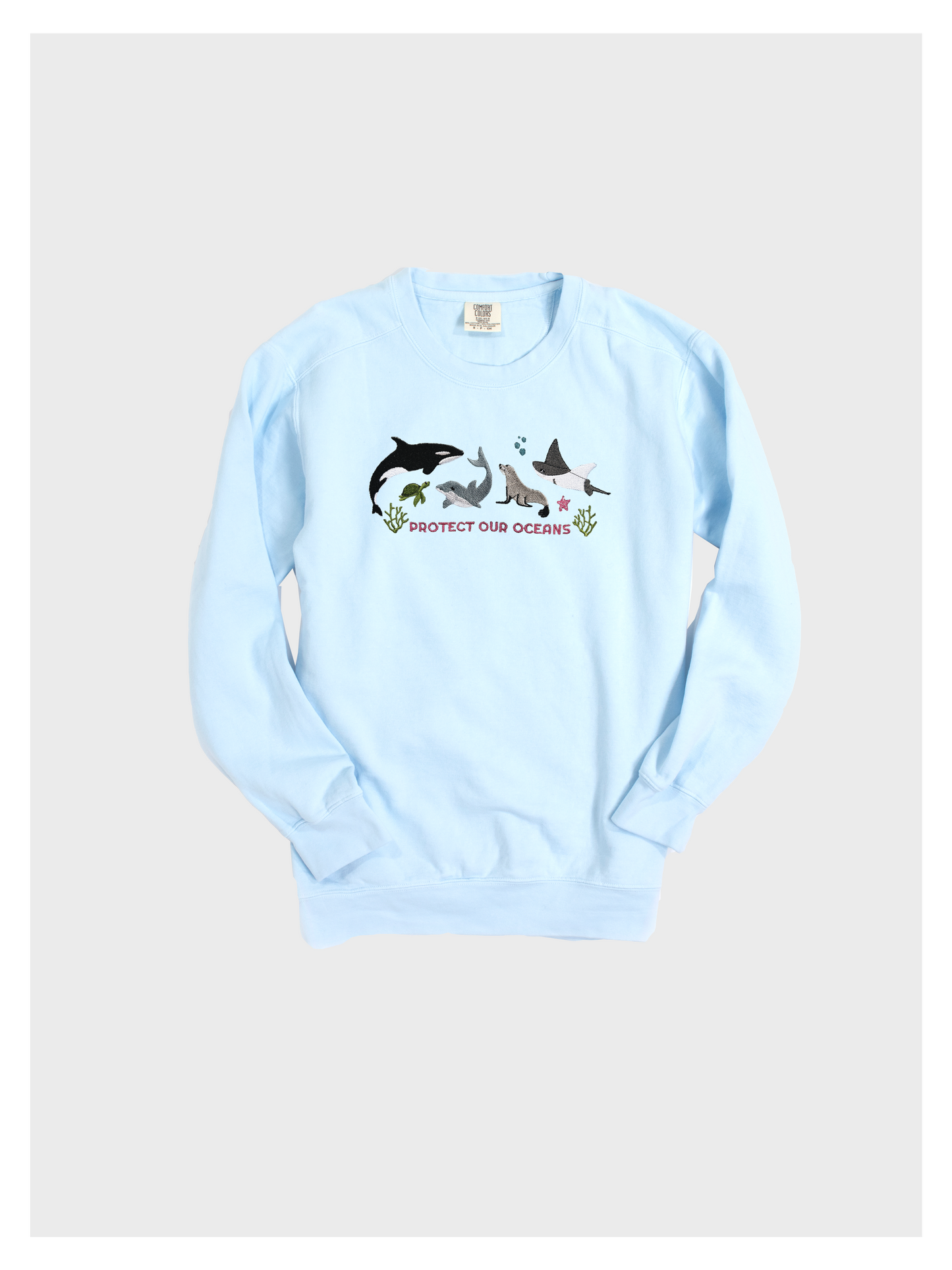Protect Our Oceans Embroidered Sweatshirt