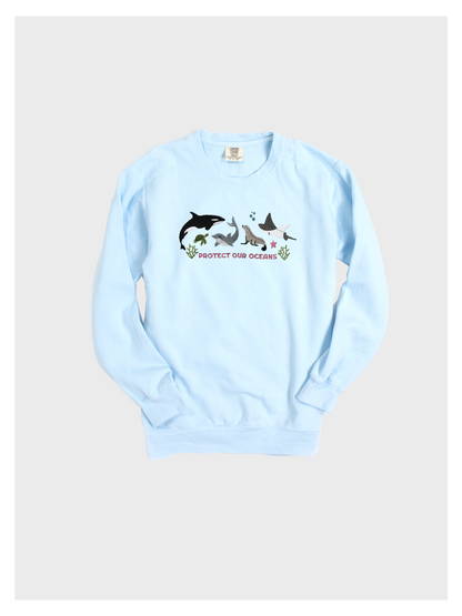 Protect Our Oceans Embroidered Sweatshirt