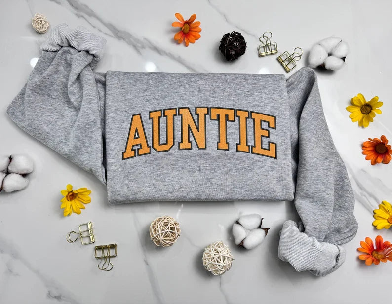 Custom Letter Embroidered Filled Varsity Sweatshirt