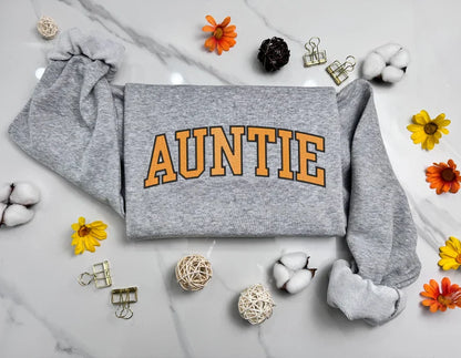 Custom Letter Embroidered Filled Varsity Sweatshirt
