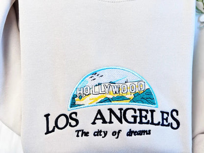 Embroidered Hollywood Los Angeles Sweatshirt