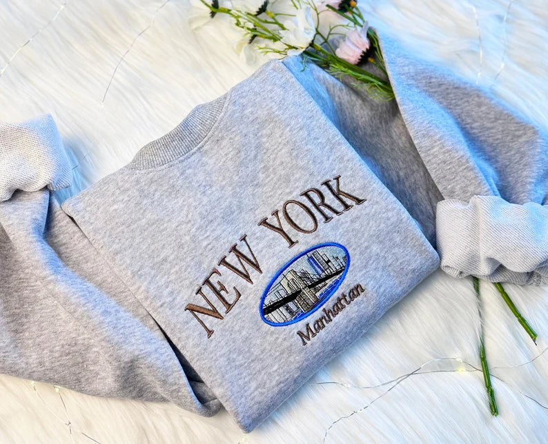 Embroidered New York Sweatshirt