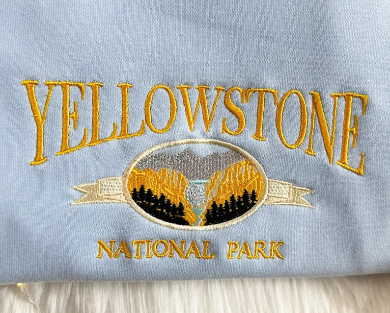 Embroidered Yellowstone National Park Sweatshirt