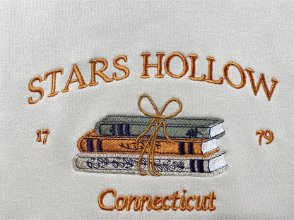Stars Hollow Connecticut Style Embroidered Gilmore Girls Merch Sweatshirt