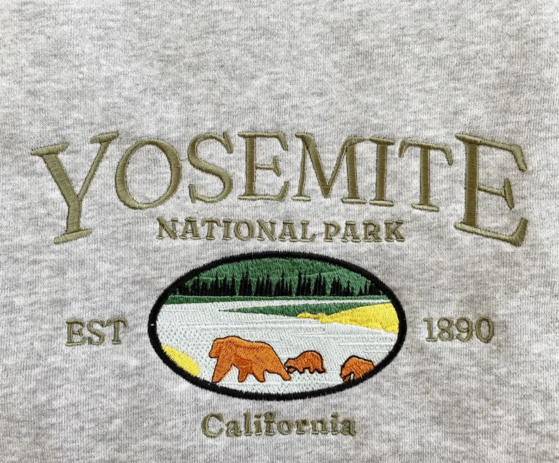 Embroidered Yosemite National Park Sweatshirt